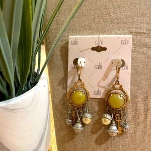 Bright yellow/citron and so fun Cabi Curio Earrings!